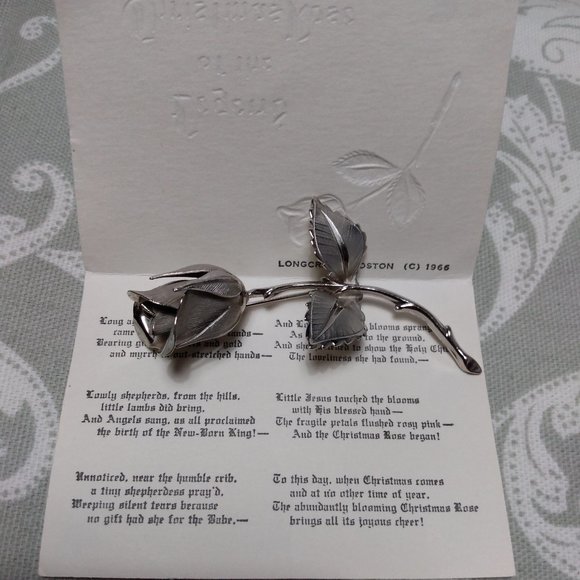 🌲"Legend of the Christmas Rose" Pin - Picture 2 of 9